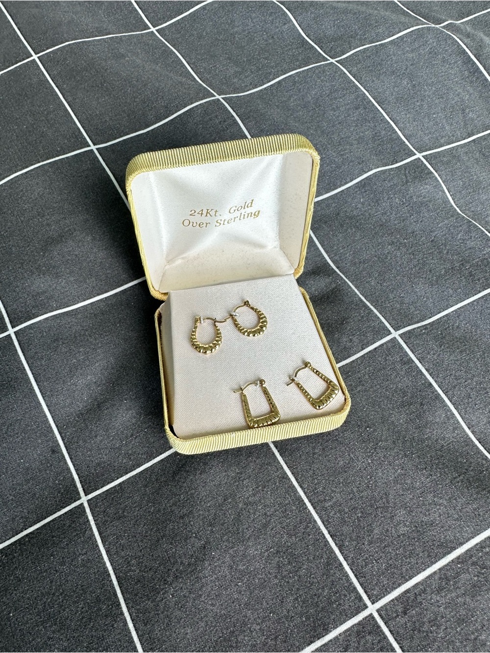 Gold Hoop Earrings Like New